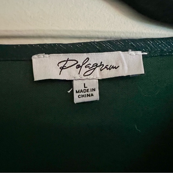 Amanzoe Tiered Midi Dress in Hunter Green - Picture 6 of 7